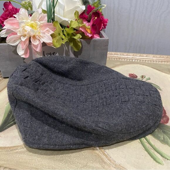 San Diego Hat Company Men’s Basketweave Flat Cap Wool Blend Gray One Size - Picture 7 of 14